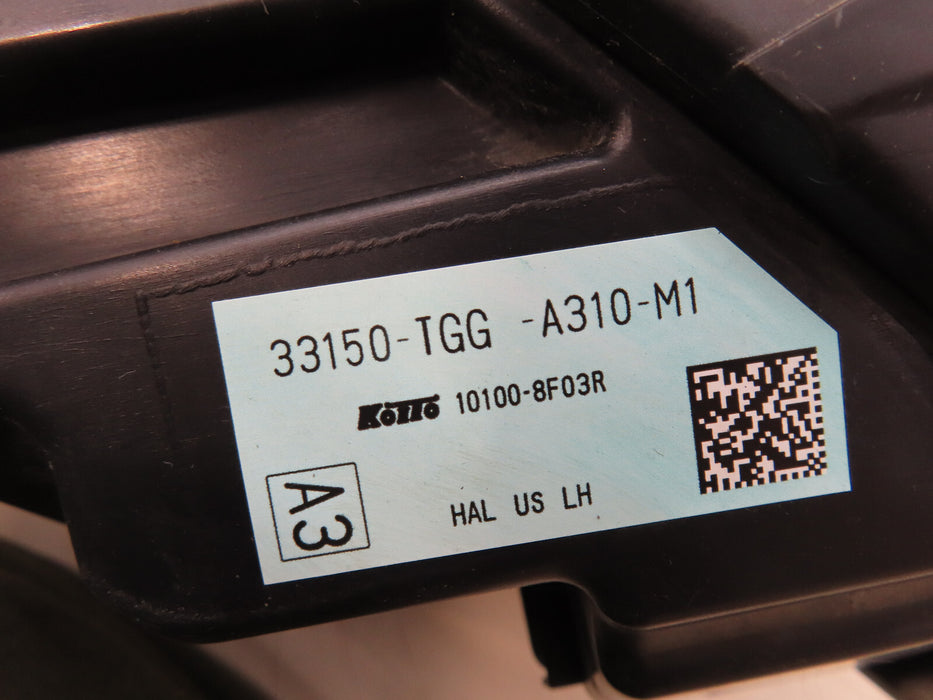 2019-2021 HONDA CIVIC FRONT LEFT DRIVER HEADLIGHT HALOGEN OEM 33150-TGG-A31