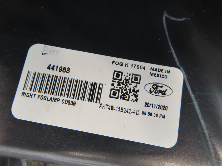 2019-2022 FORD EDGE FRONT RIGHT PASSNEFER SIDE FOG LIGHT OEM PKT4B-15B242-AD