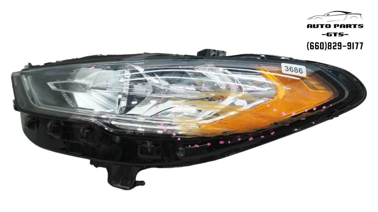 2017-2020 FORD FUSION FRONT LEFT SIDE HEADLIGHT LAMP HALOGEN OEM HS73-13W030-AK