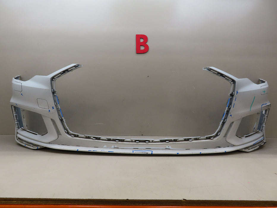 2019-2021 AUDI A6 C8 S-LINE FRONT BUMPER COVER OEM 4K0807437C