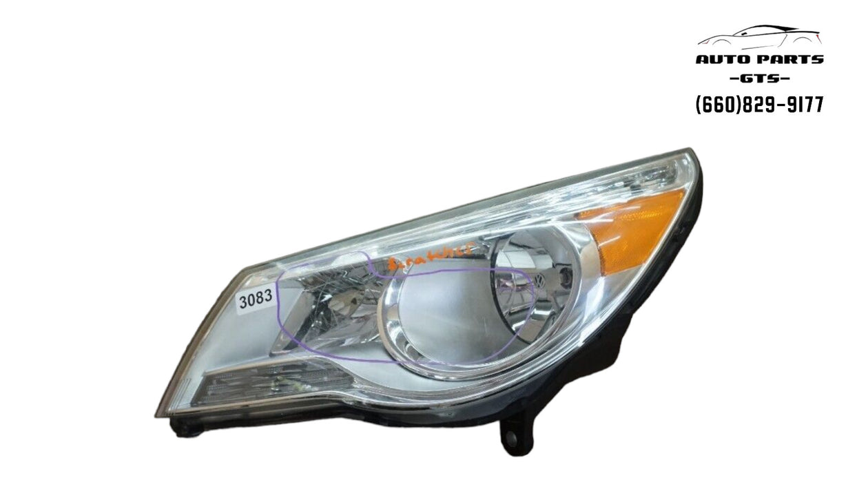 2009-2014 VOLKSWAGEN ROUTAN FRONT LEFT DRIVER SIDE HEADLIGHT LAMP HALOGEN OEM