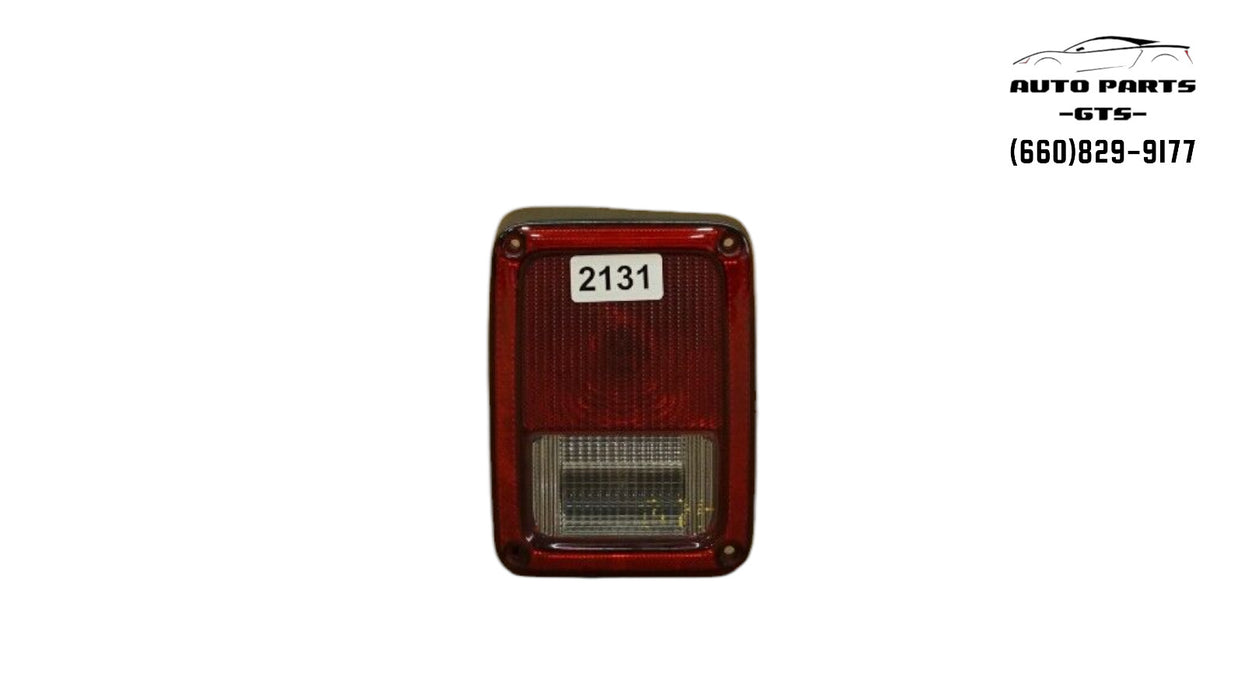 2007-2015 JEEP WRANGLER LEFT DRIVER SIDE TAIL LIGHT HALOGEN OEM 55077891AF