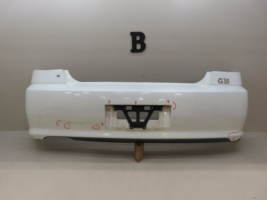 2005 2006 INFINITI G35 REAR BUMPER COVER OEM