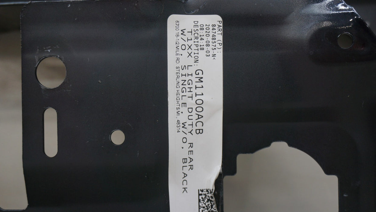 2019-2022 CHEVROLET SILVERADO REAR METAL BUMPER COVER OEM