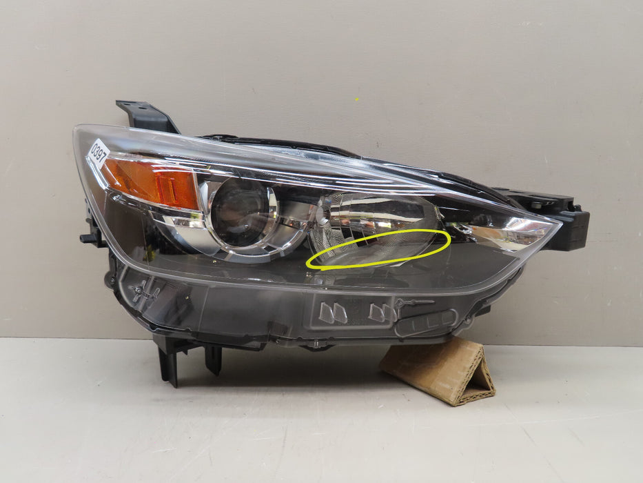 2016-2021 MAZDA CX-5 FRONT RIGHT HEADLIGHT HALOGEM OEM D10E-51030