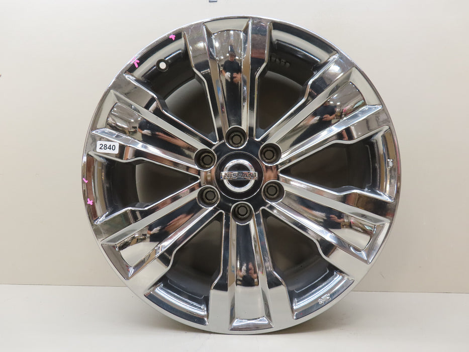 2017-2019 NISSAN TITAN SV 20X8 CHROME 6 SPOKE WHEEL RIM OEM