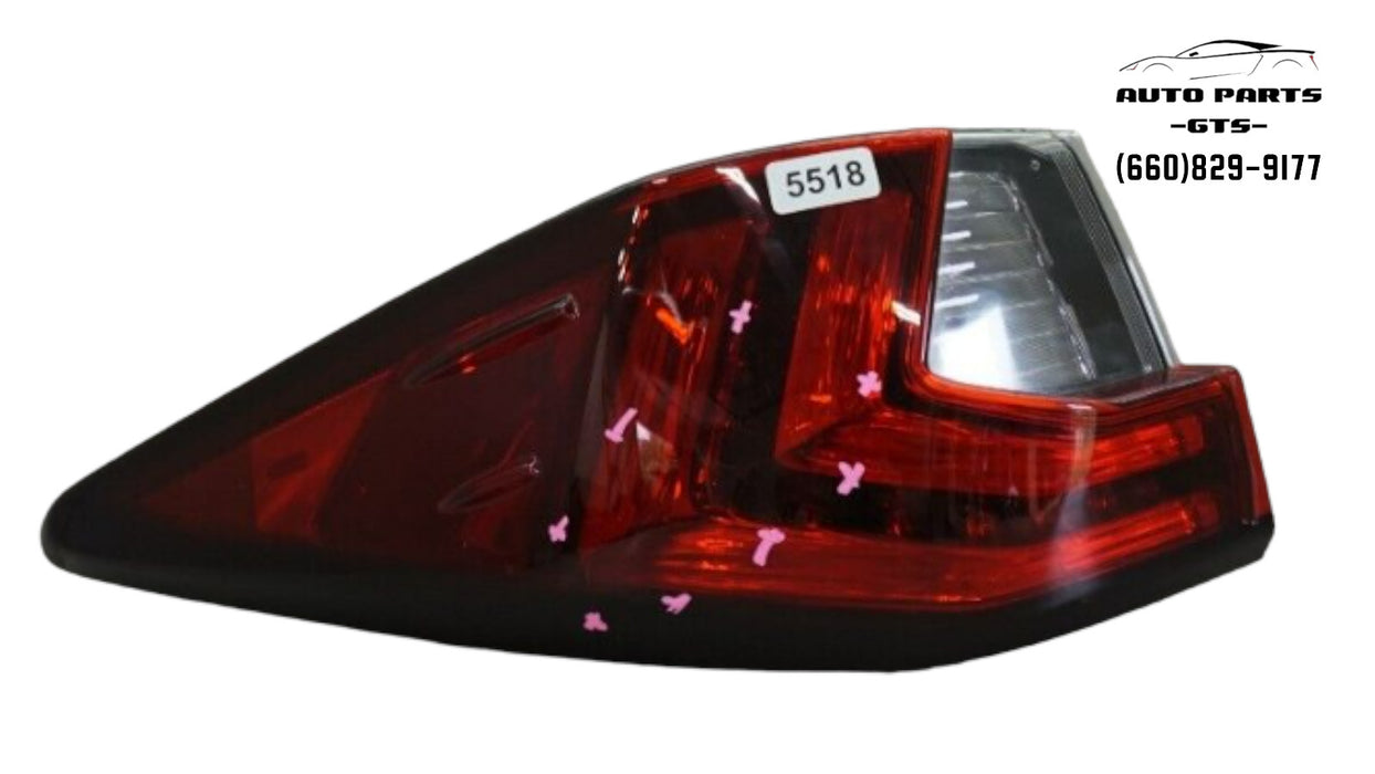 2016-2019 LEXUS RX350 RX450H REAR LEFT DRIVER SIDE OUTER TAIL LIGHT LAMP OEM