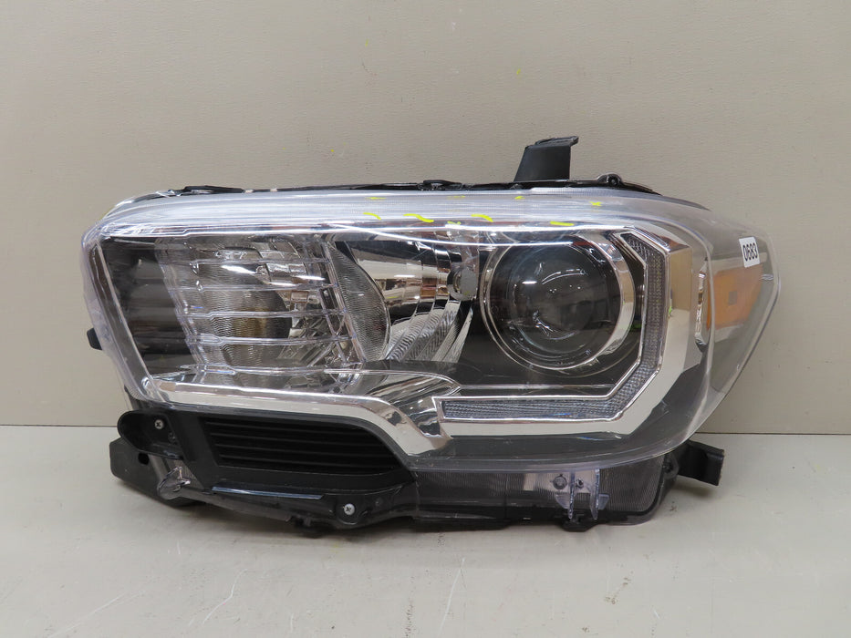 2016-2023 TOYOTA TACOMA FRONT LEFT DRIVER HEADLIGHT HALOGEN AFTERMARKET W/LED