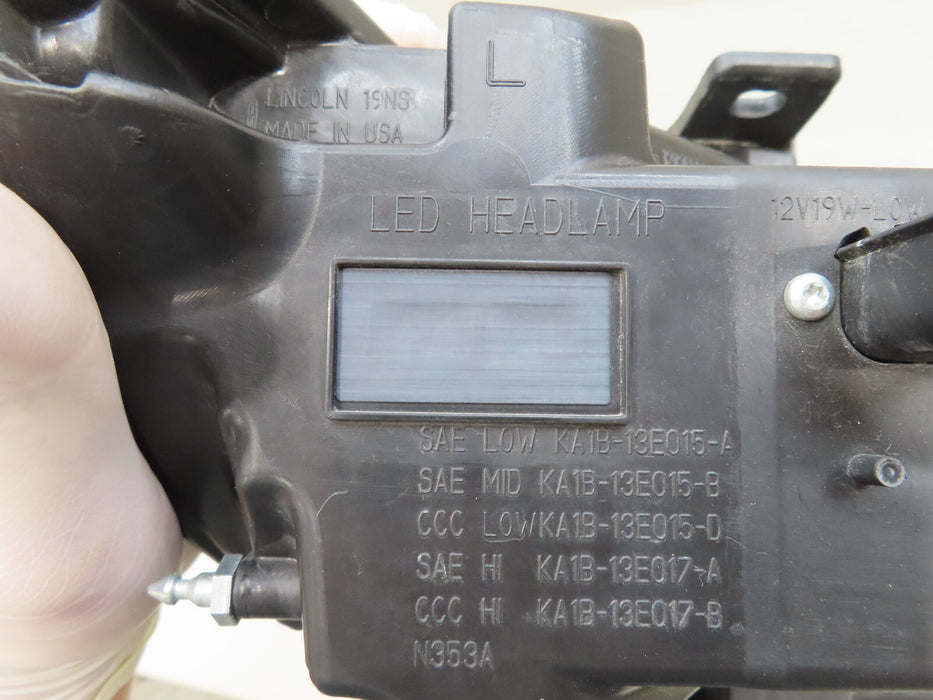 2019-2022 LINCOLN NAUTILUS FRONT LEFT DRIVER HEADLIGHT LED OEM PARTS ONLY