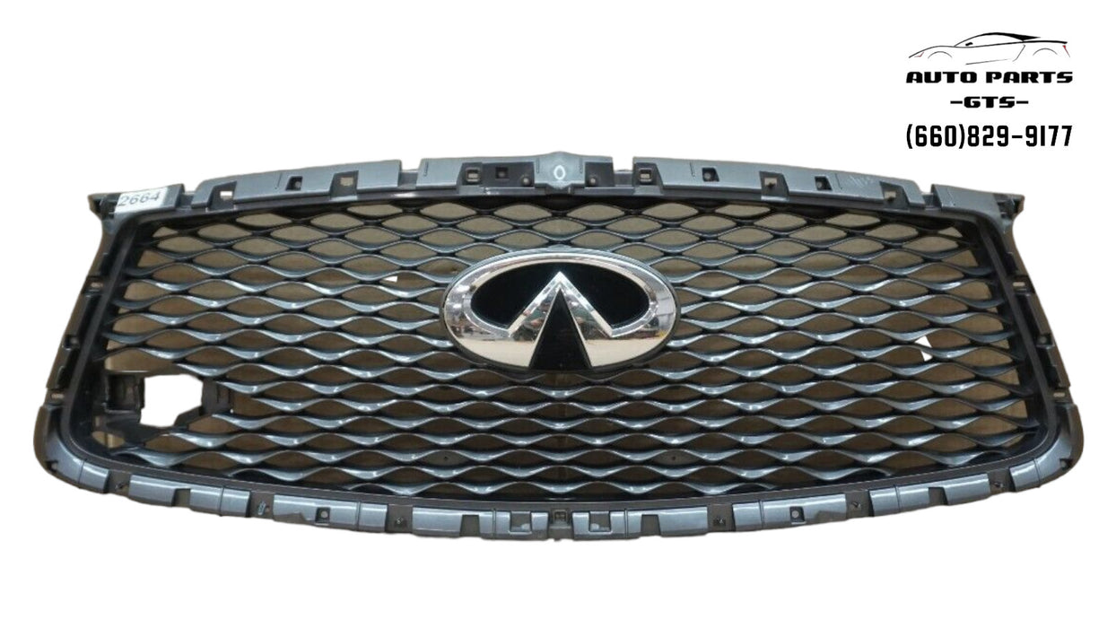 2018-2020 INFINITI QX80 FRONT BUMPER GRILLE OEM W/O CAMERA 18 19 20