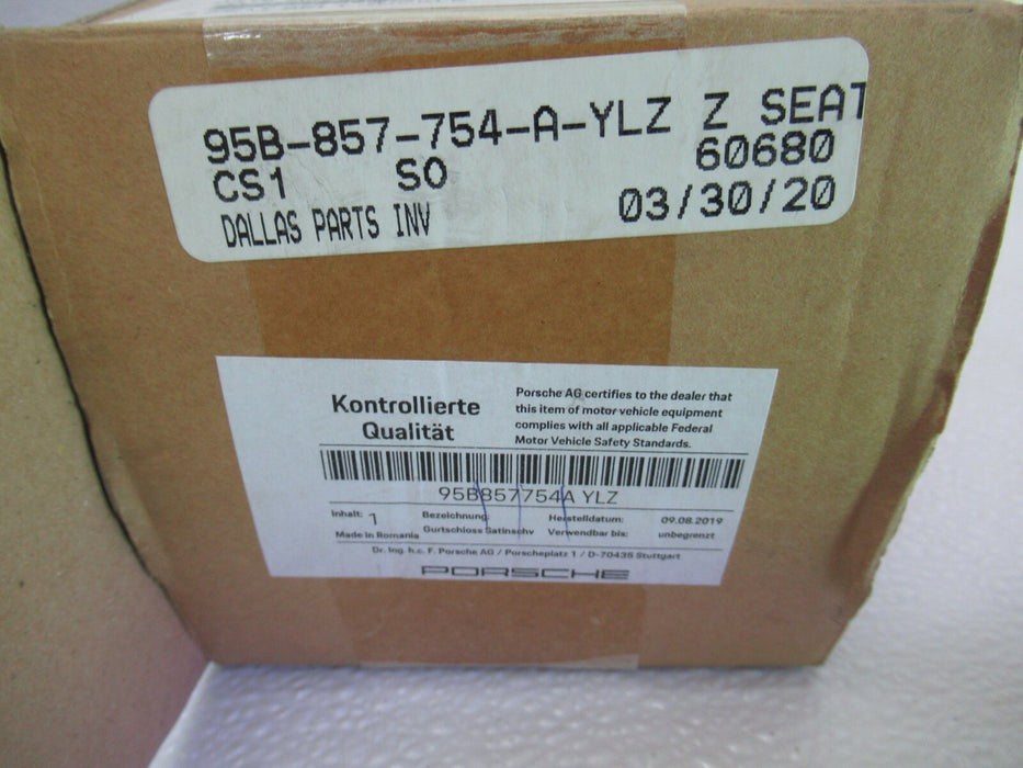 2015-2020 PORSCHE MACAN S REAR RIGHT PASSENGER SIDE SEAT BELT BUCKLE LATCH OEM