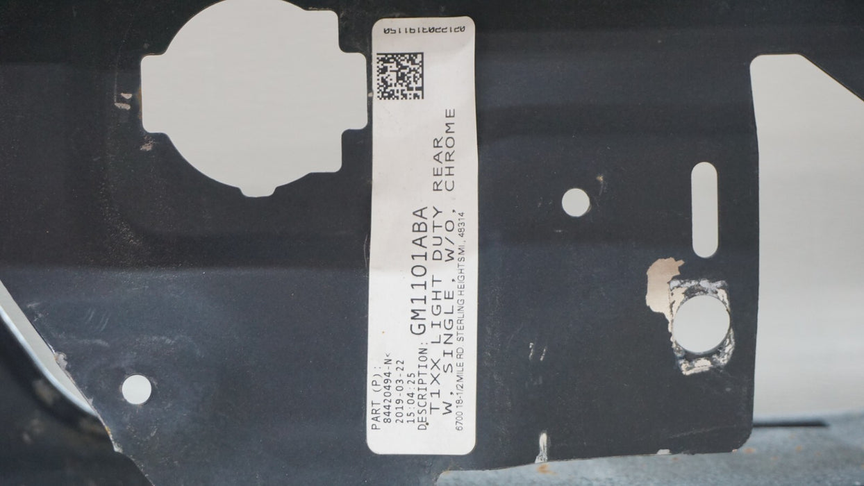 2019-2022 CHEVROLET SILVERADO GMC SIERRA 1500 REAR BUMPER METAL OEM