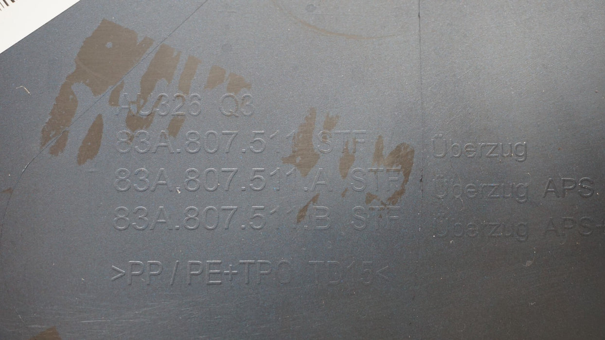 2019-2022 AUDI Q3 S-LINE REAR BUMPER COVER W/ LOWER 83A807511 OEM 19 20 21 22