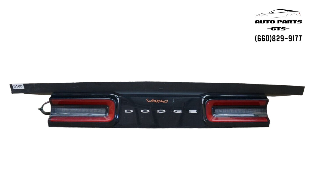 2015-2020 DODGE TRUNK LID MOLDING & TAILLIGHT LED LAMP SET OF 2 W/ HARNESS OEM