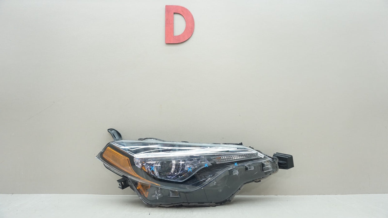 2017-2019 TOYOTA COROLLA FRONT RIGHT PASSENGER SIDE LED HEADLIGHT OEM