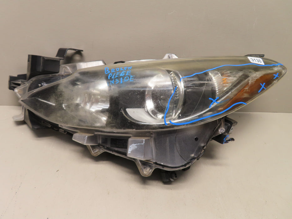 2014 2015 2016 MAZDA 3 LEFT HALOGEN HEADLIGHT LAMP OEM