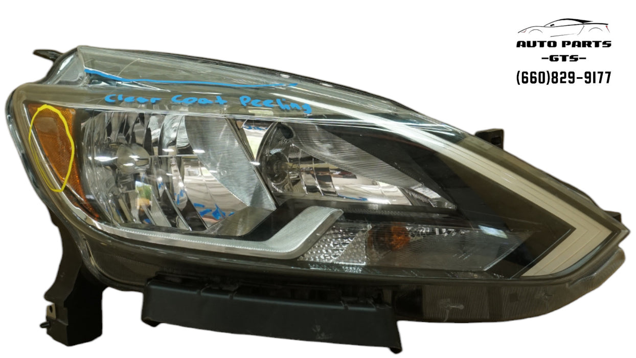 2016-2019 NISSAN SENTRA FRONT RIGHT PASSENGER SIDE HEADLIGHT HALOGEN AFTERMARKET