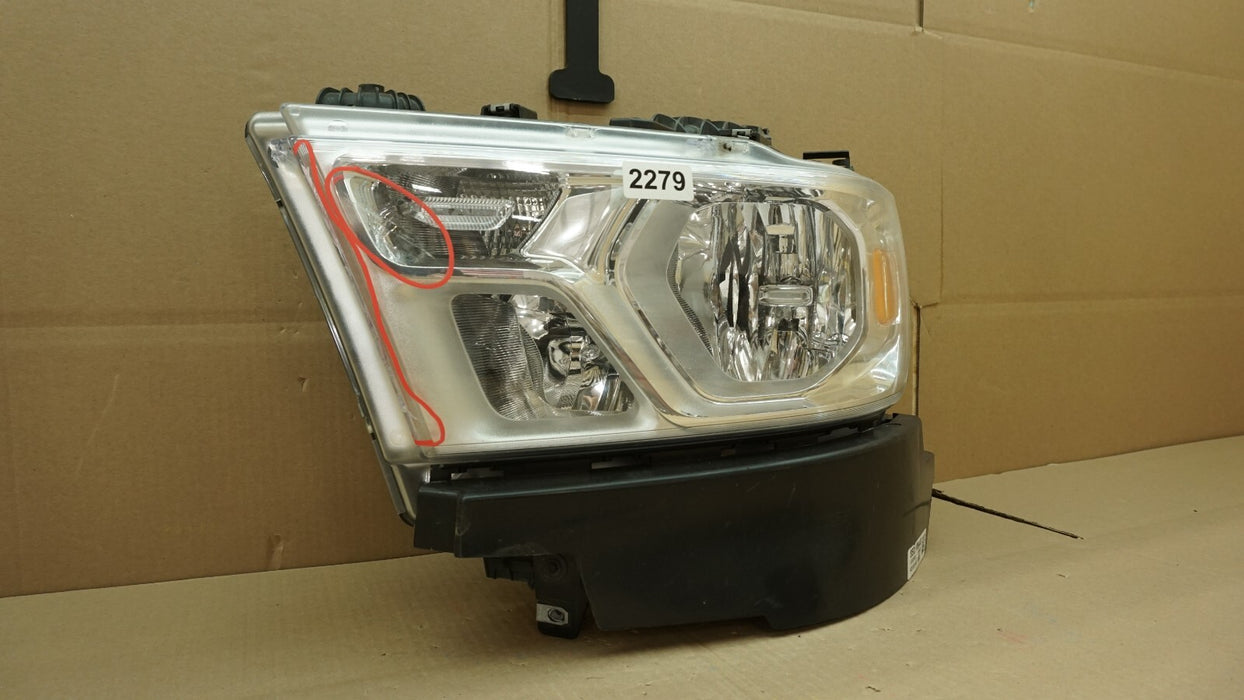 2019-2022 DODGE RAM 1500 FRONT LEFT DRIVER SIDE HEADLIGHT HALOGEN OEM 68316081AG