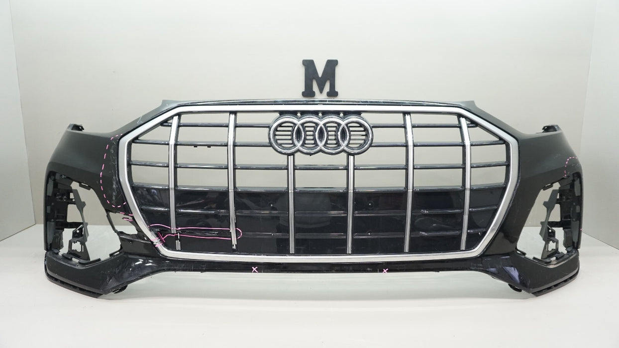 2021-2023 AUDI Q5 FRONT BUMPER COVER W/ GRILLE GRILL EMBLEM BADGE OEM 80A807437P