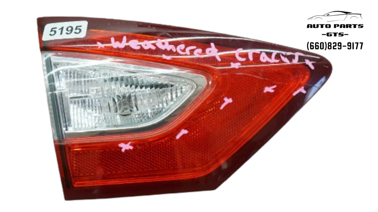 2013-2016 FORD FUSION REAR LEFT DRIVER INNER TAIL LIGHT LAMP OEM DS73-13A603-AD