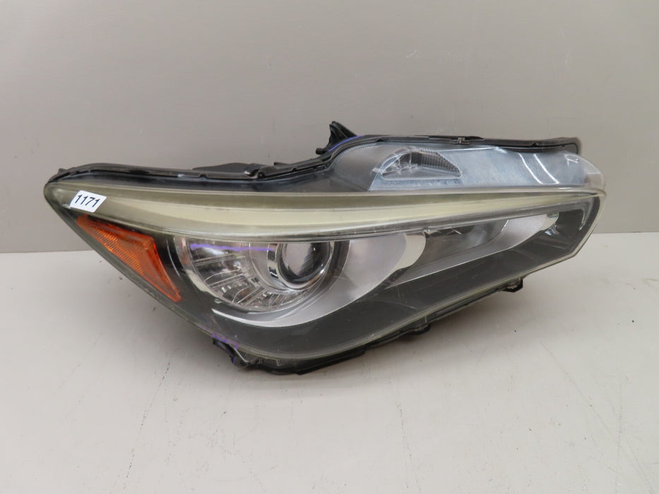 2015-2017 INFINITI Q50 FRONT RIGHT SIDE LED HEADLIGHT LAMP OEM