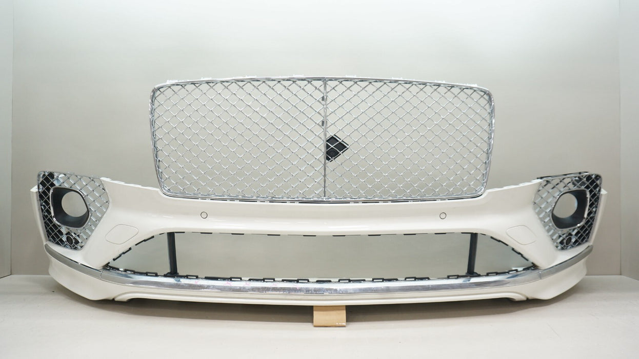 2021-2023 BENTLEY BENTAYGA FRONT BUMPER COVER WITH GRILLES, SENSORS, CAMERA OEM