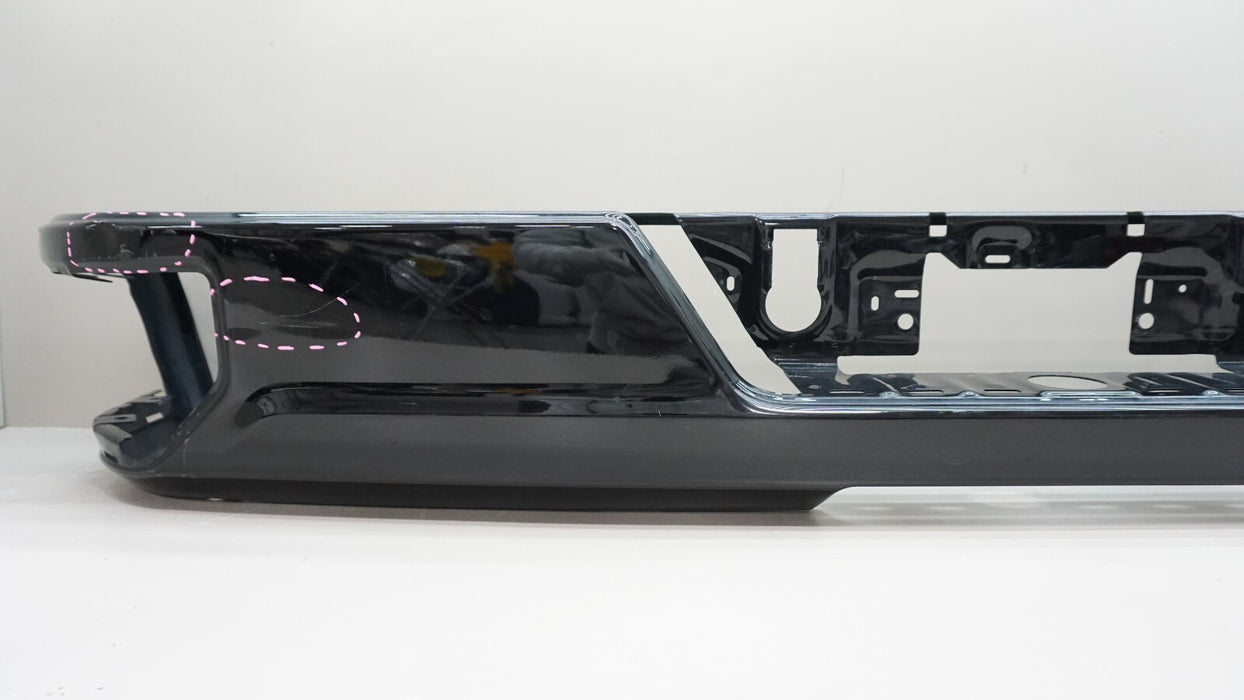 2019-2022 CHEVROLET SILVERADO GMC SIERRA 1500 REAR BUMPER BLACK METAL OEM