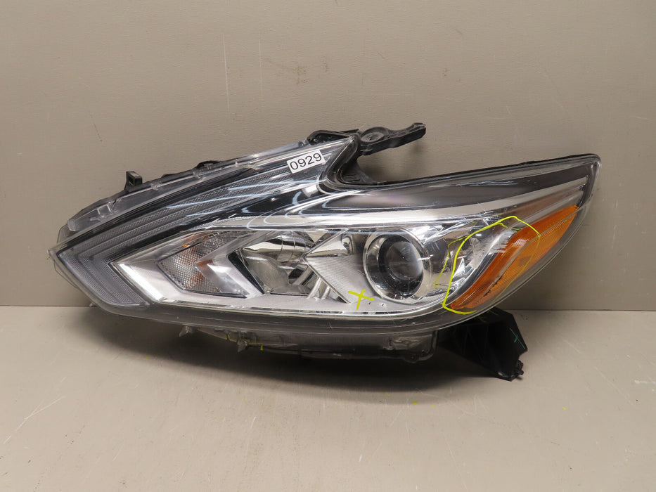 2016 2017 2018 NISSAN ALTIMA FRONT LEFT DRIVER SIDE HEADLIGHT HALOGEN OEM W/LED