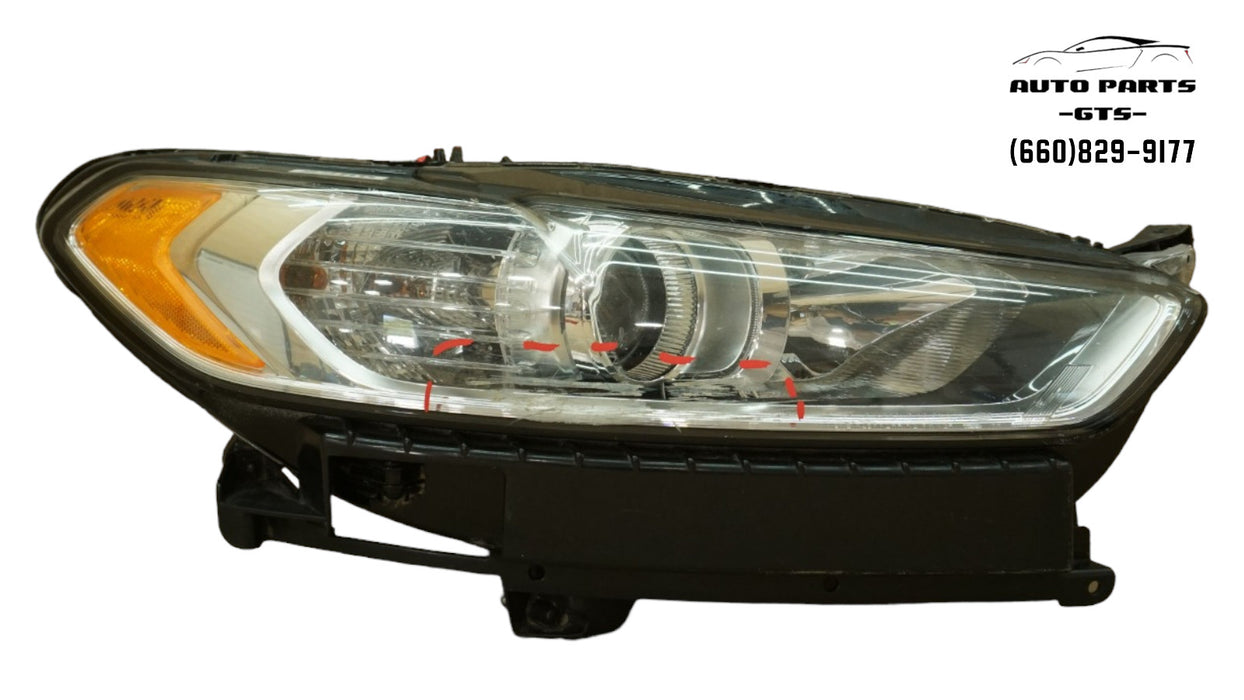 2013-2016 FORD FUSION RIGHT PASSENGER SIDE HEADLIGHT HALOGEN OEM DS73-13W029-CD