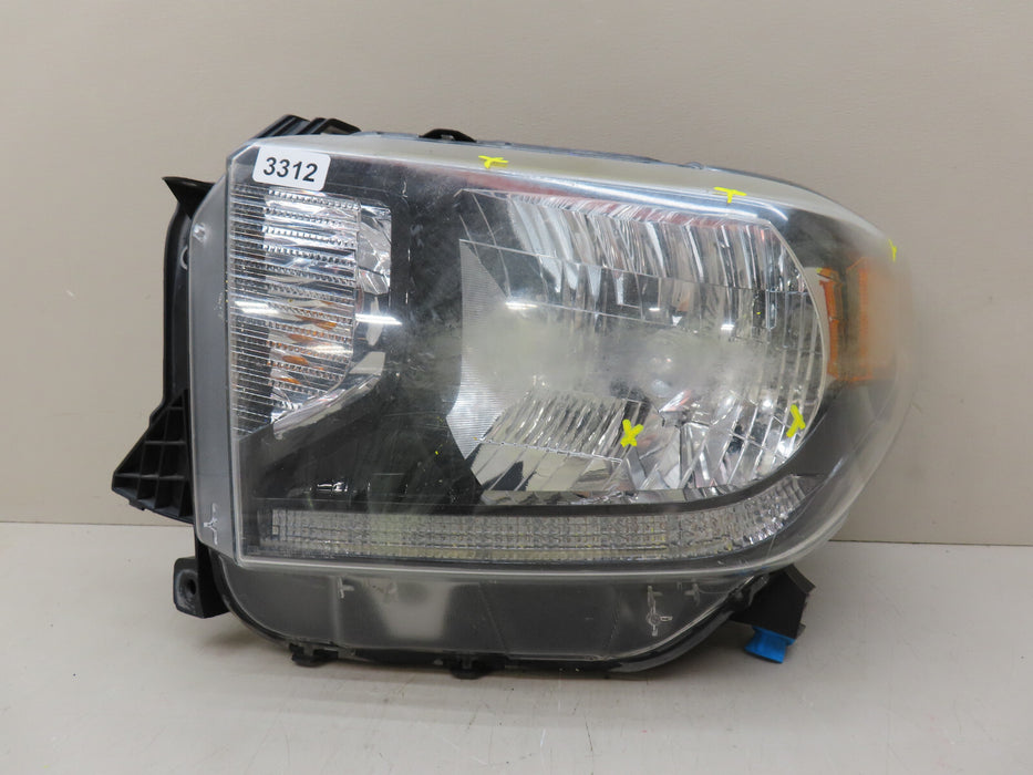 2014-2017 TOYOTA TUNDRA FRONT LEFT DRIVER SIDE HEADLIGHT HALOGEN/LED OEM