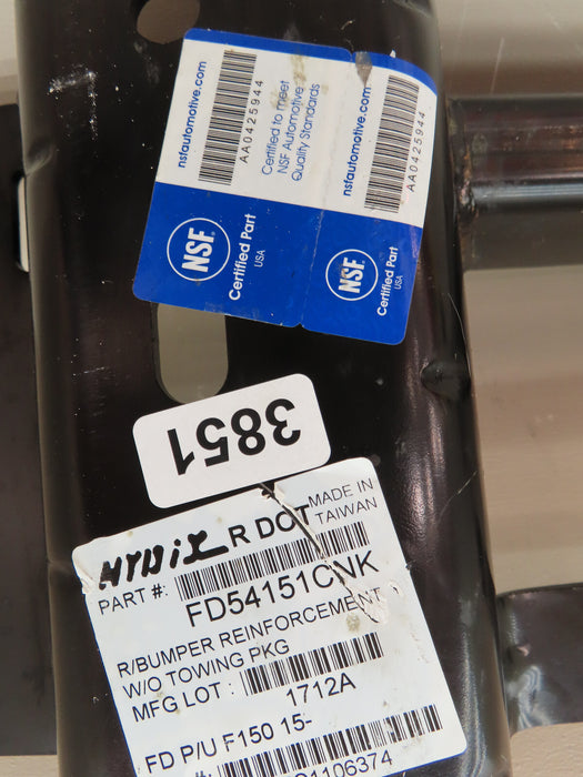 2015-2022 FORD F-150 REAR BUMPER REINFORCEMENT IMPACT W/O TOWING AFTERMARKET