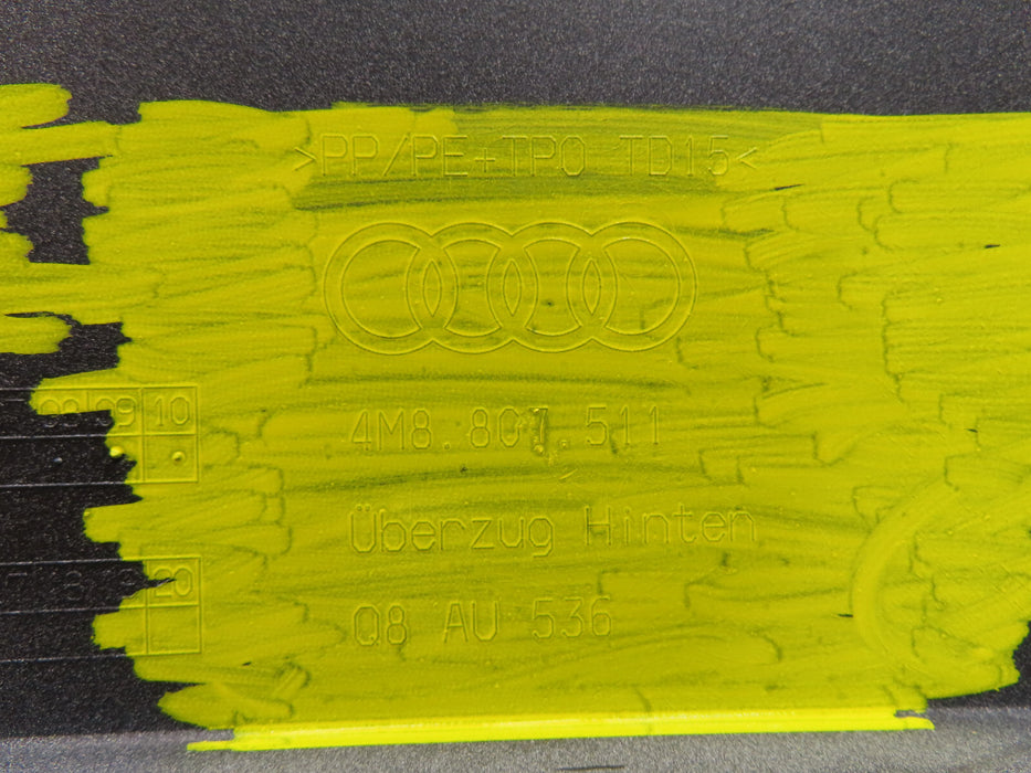 2019-2022 AUDI Q8 REAR UPPER BUMPER COVER OEM 4M8807511