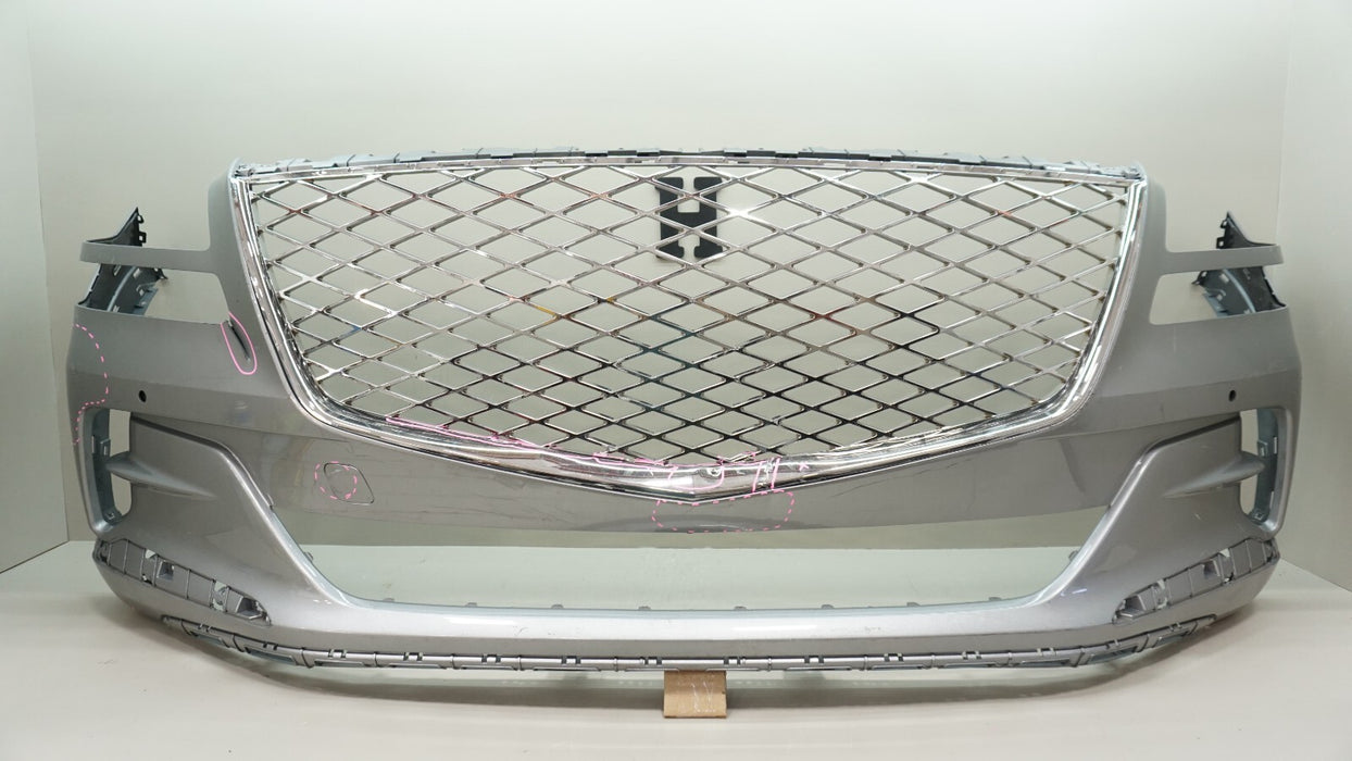 2021-2023 GENESIS GV80 FRONT BUMPER COVER W/ GRILLE 86526-T6000 OEM 22