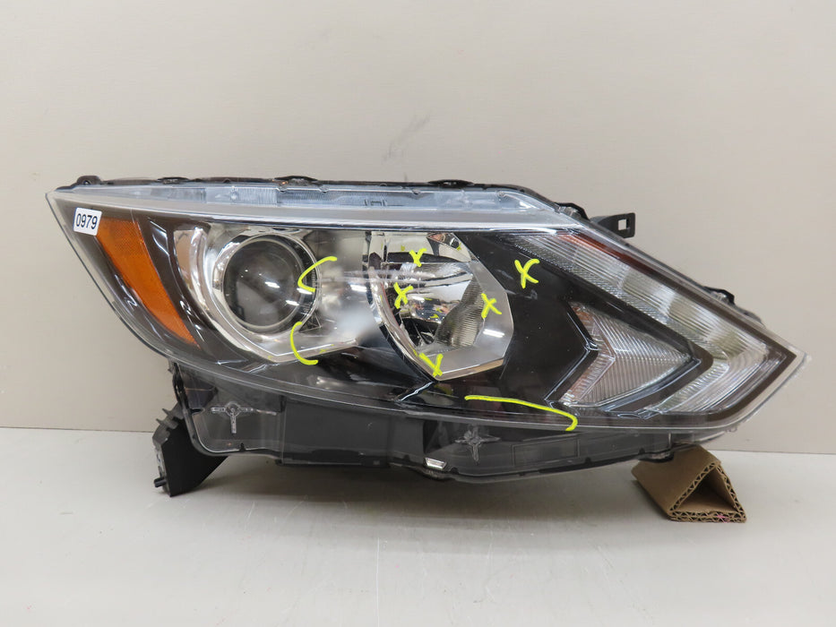 2017-2019 NISSAN ROGUE SPORT FRONT RIGHT PASSENGER HEADLIGHT LAMP HALOGEN OEM
