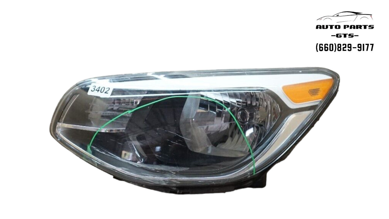 2014-2016 KIA SOUL FRONT LEFT DRIVERS SIDE HEADLIGHT HALOGEN OEM 14 15 16