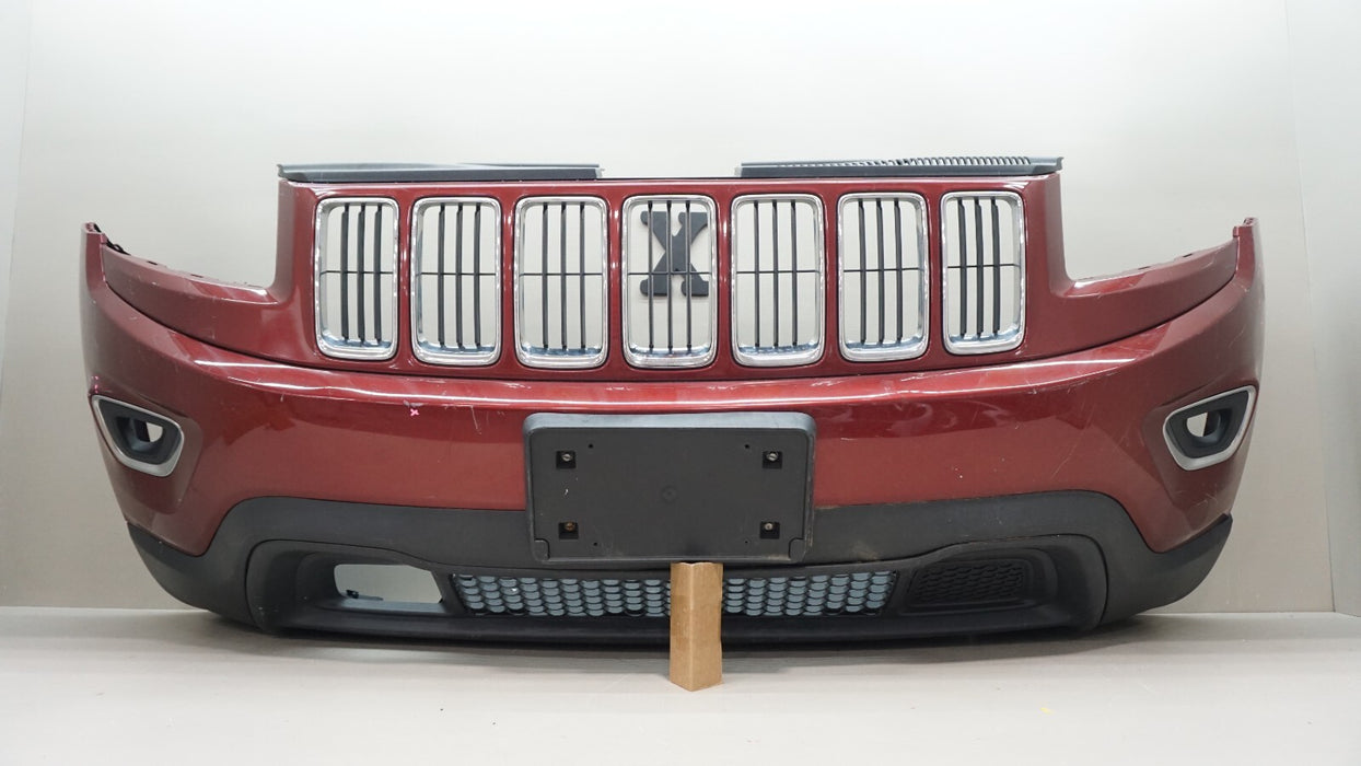2014-2016 JEEP GRAND CHEROKEE FRONT COMPLETE BUMPER COVER 1WL27TRMAC OEM