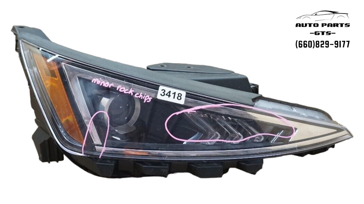 2019-2020 HYUNDAI ELATNRA FRONT RIGHT PASSENGER SIDE HEADLIGHT HALOGEN OEM 19 20
