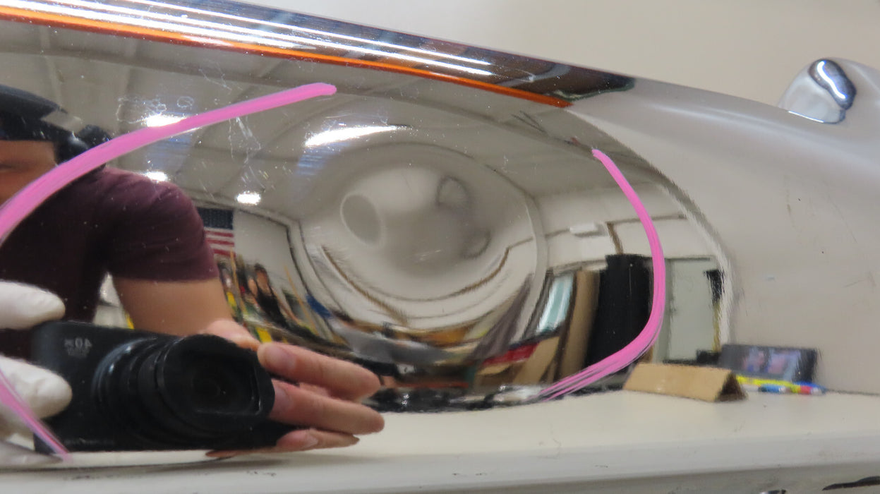 2019-2022 DODGE RAM 1500 REAR BUMPER COVER METAL CHROME OEM