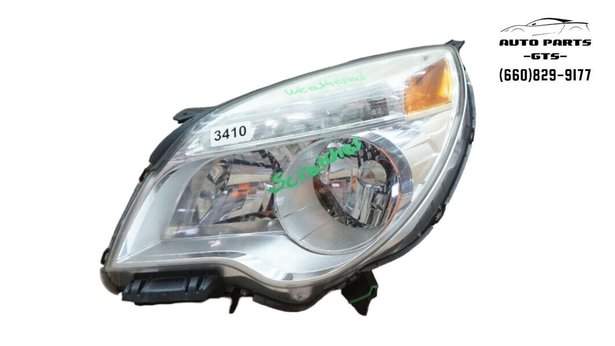 2010-2015 CHEVROLET EQUINOX FRONT LEFT DRIVERS SIDE HEADLIGHT HALOGEN OEM