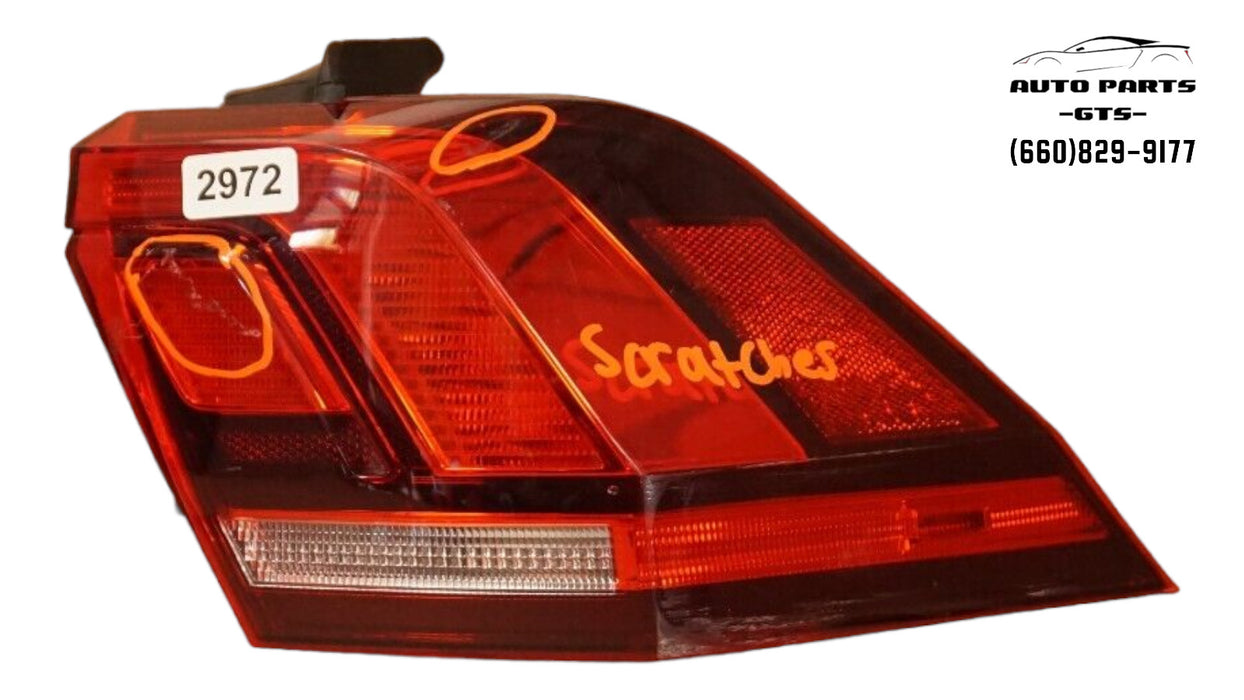 2018-2020 VOLKSWAGEN TIGUAN RIGHT PASSENGER SIDE OUTER TAIL LIGHT LAMP OEM