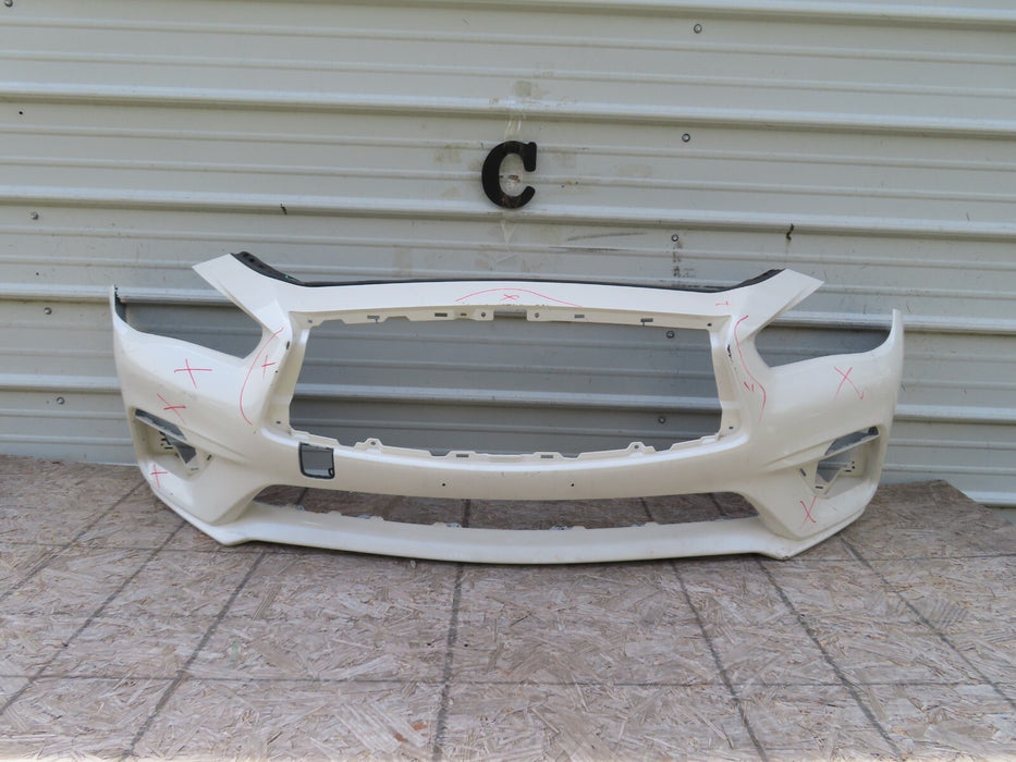 2018-2020 INFINITI Q50 PURE LUXE SEDAN FRONT BUMPER COVER PANEL OEM 62022-6HH-0