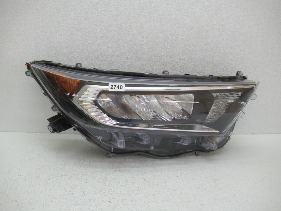2019 2020 TOYOTA RAV4 PASSENGER RIGHT HEADLIGHT BLACK HOUSING LED HEAD LAMP OEM