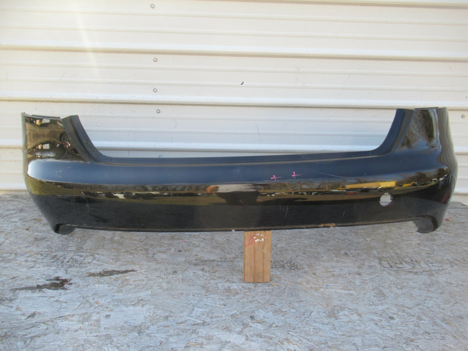 2009-2012 AUDI A4 REAR BUMPER COVER PANEL W/O PARKING SENSOR HOLES PLASTIC OEM