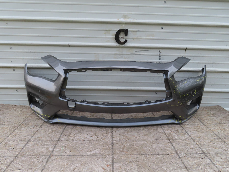2018-2020 INFINITI Q50 LUXE PURE SEDAN FRONT BUMPER COVER PANEL OEM 62022-6HH-0