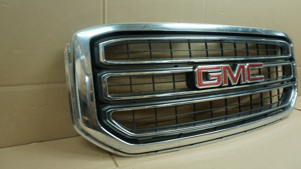 2015-2020 GMC YUKON XL FRONT BUMPER UPPER GRILLE GRILL CHROME COVER 84722258 OEM