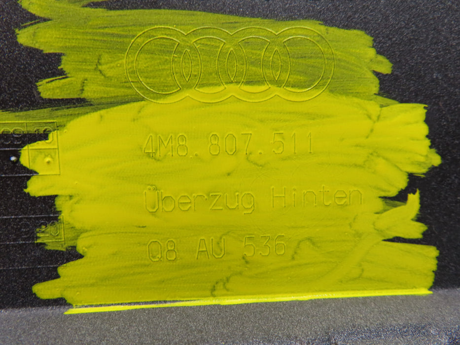 2019-2022 AUDI Q8 SQ8 REAR UPPER BUMPER COVER OEM 4M8807511