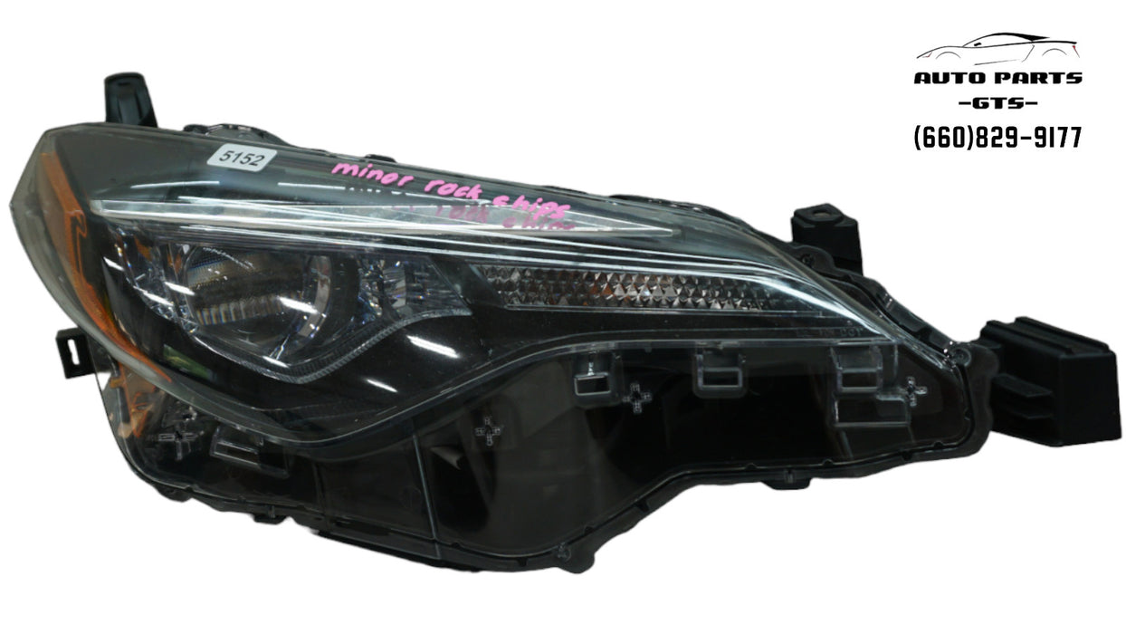 2017-2019 TOYOTA COROLLA FRONT RIGHT PASSENGER SIDE HEADLIGHT LED OEM 17 18 19