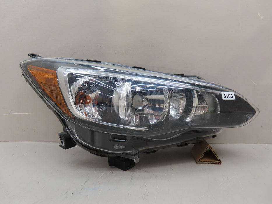 2017-2021 SUBARU CROSSTREK FRONT RIGHT PASSENGER SIDE HEADLIGHT HALOGEN OEM