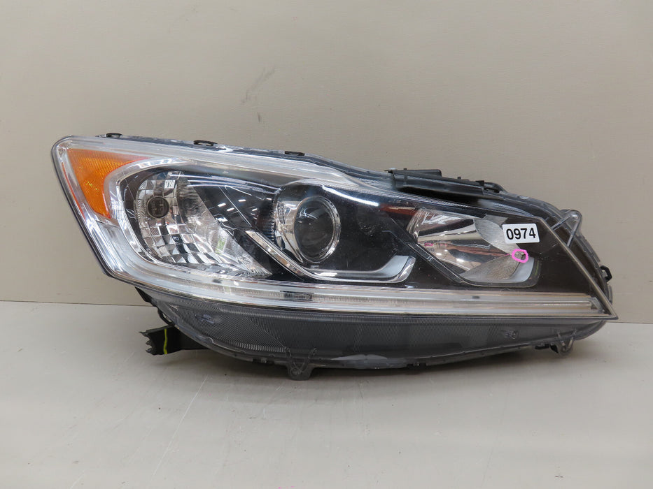 2016 2017 HONDA ACCORD SEDAN FRONT RIGHT PASSENGER SIDE HEADLIGHT HALOGEN OEM