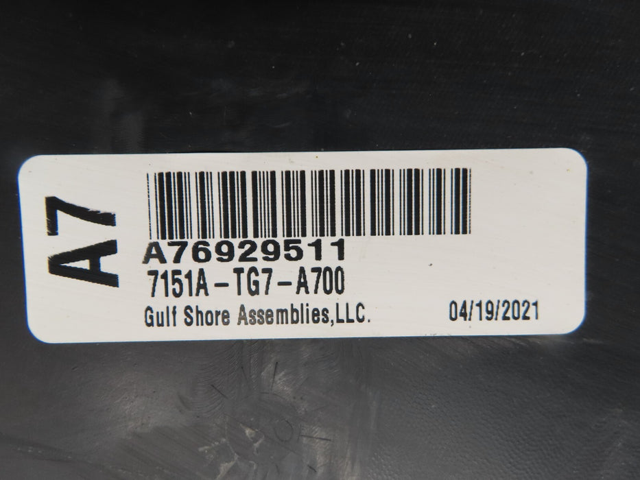 2019-2021 HONDA PILOT EX EX-L LX REAR LOWER BUMPER COVER PANEL OEM 71510-TG7-A5